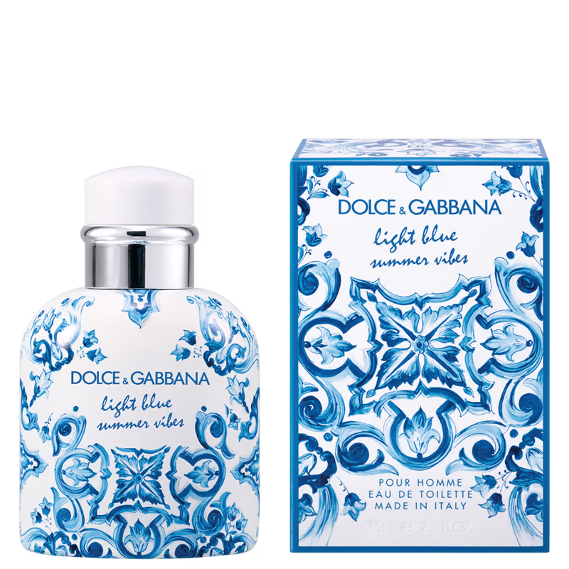 Light Blue Summer Vibes Dolce & Gabbana Eau de Toilette - Perfume Masculino 75ml