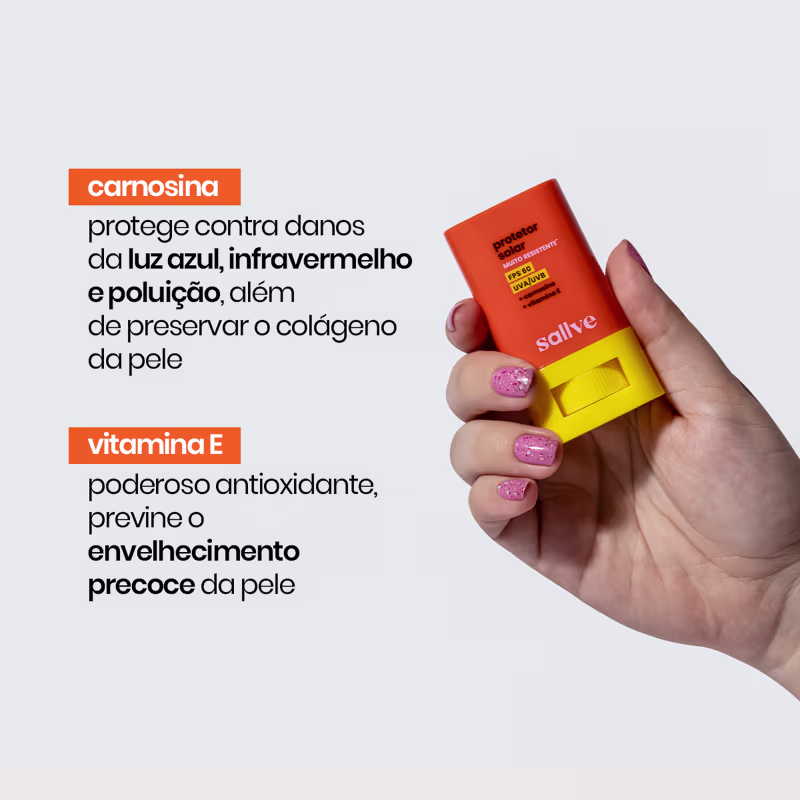 A imagem mostra o produto e informações de ação dele na pele.