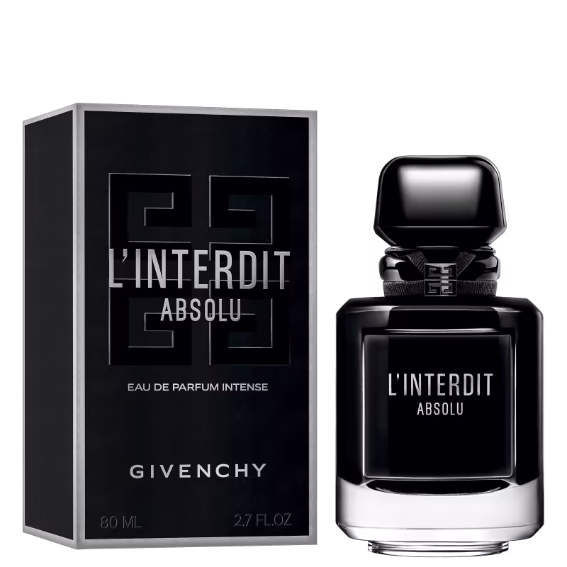 A imagem mostra a caixa e o frasco do perfume lado a lado.