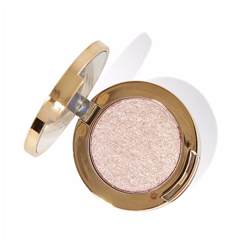 Visão de cima da cor número 1 da paleta, que tem um rosa claro.