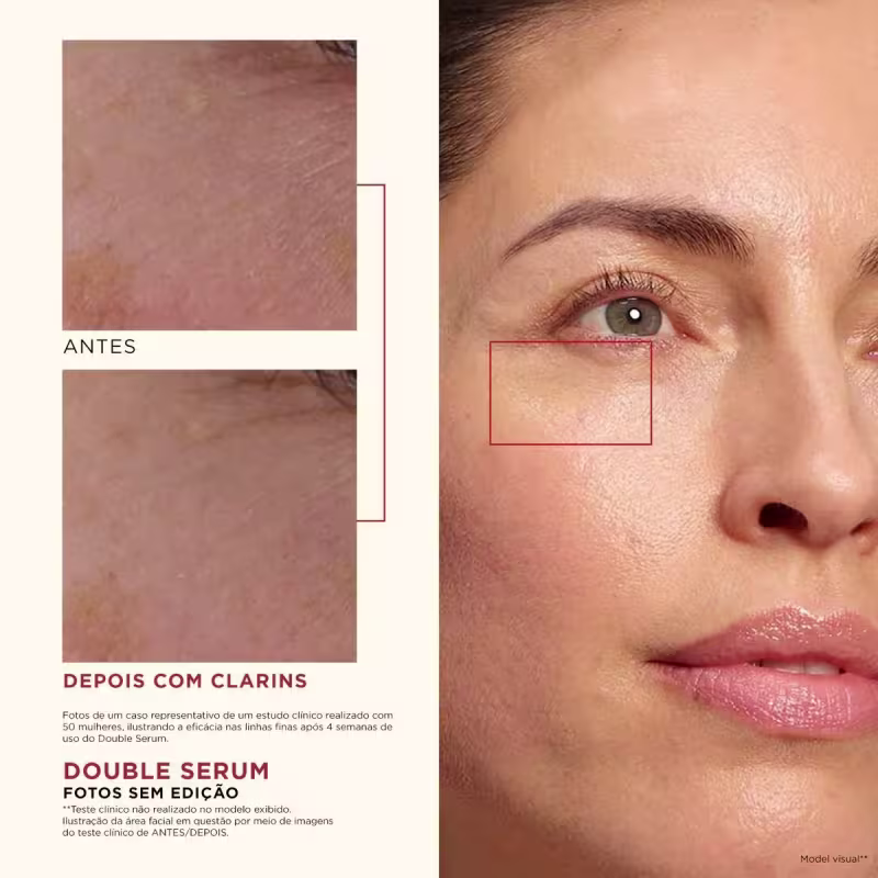Clarins DOUBLE SERUM Tratamento Intensivo - Sérum Redutor de Linhas 50ml