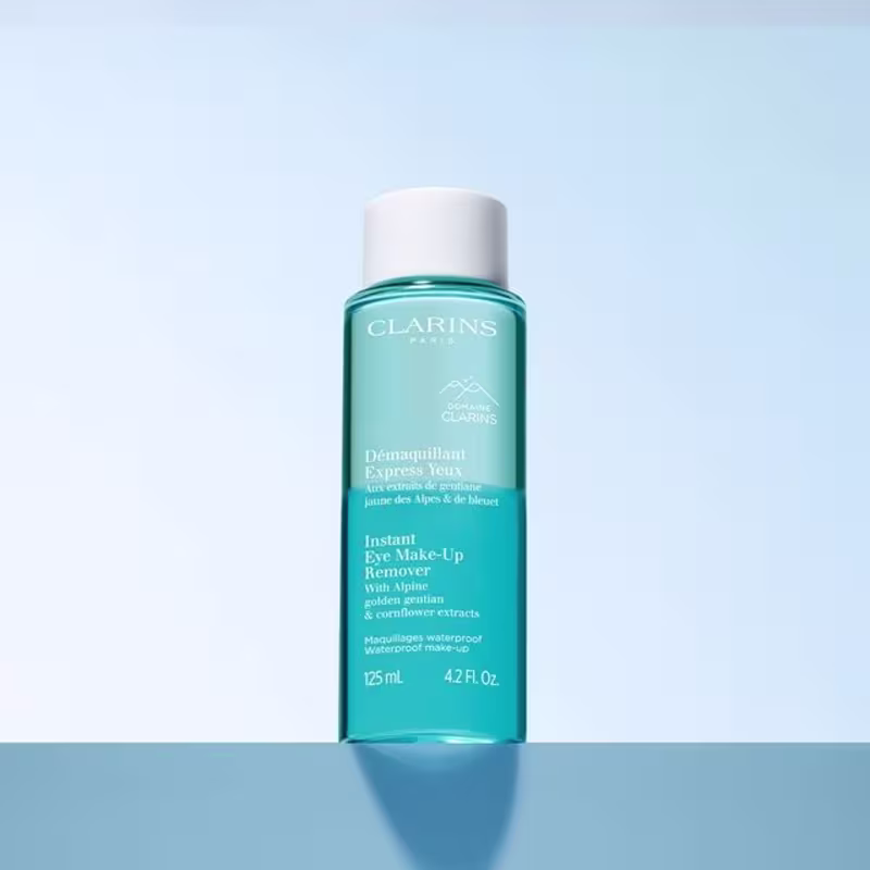 Clarins Cleanser Instant Eye Make-Up Remover Bifásico - Demaquilante para Área dos Olhos 125ml