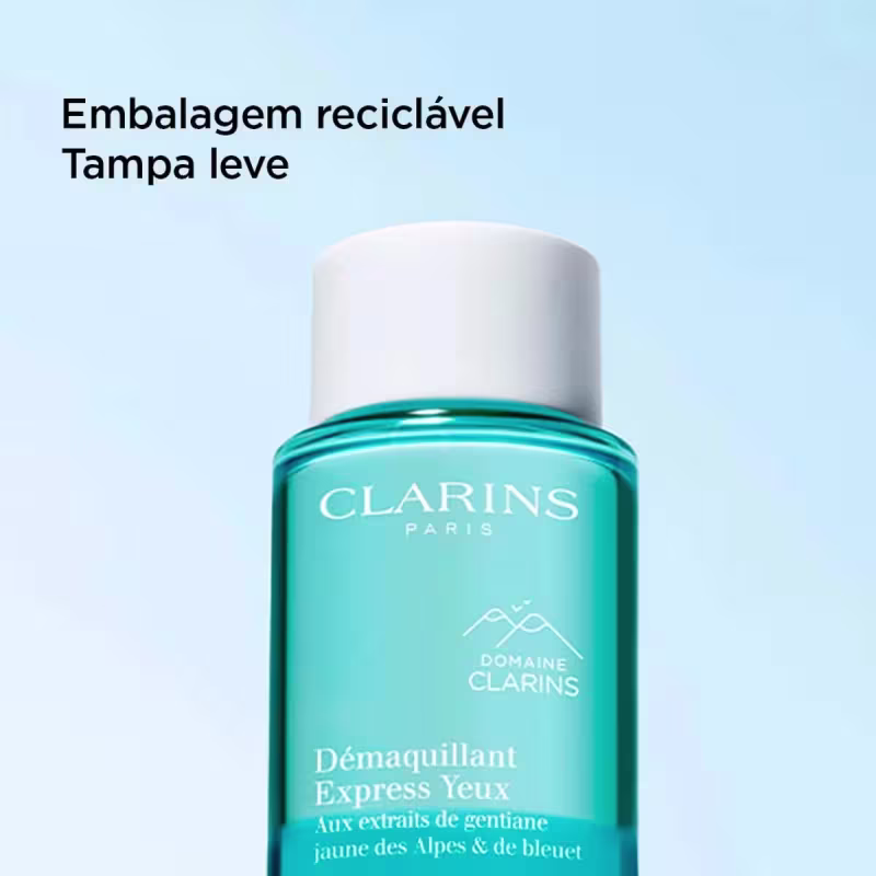 Clarins Cleanser Instant Eye Make-Up Remover Bifásico - Demaquilante para Área dos Olhos 125ml