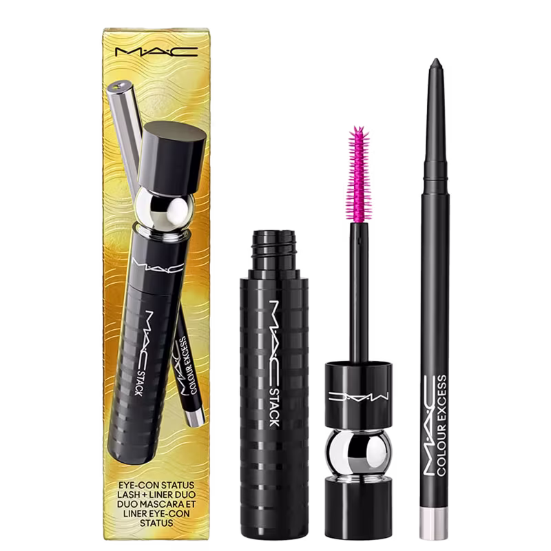 A imagem mostra os produtos e ao lado deles a caixa dourada que eles vêm.