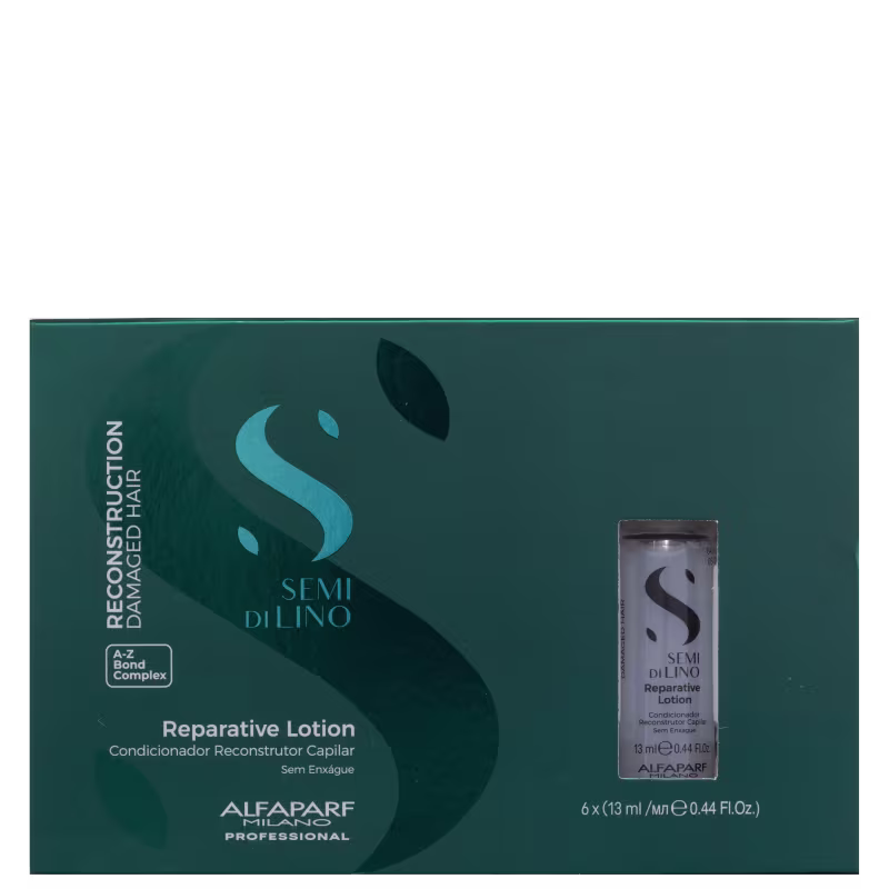 Alfaparf Milano Semi di Lino Reconstruction Reparative Lotion - Ampola Capilar 6x13ml