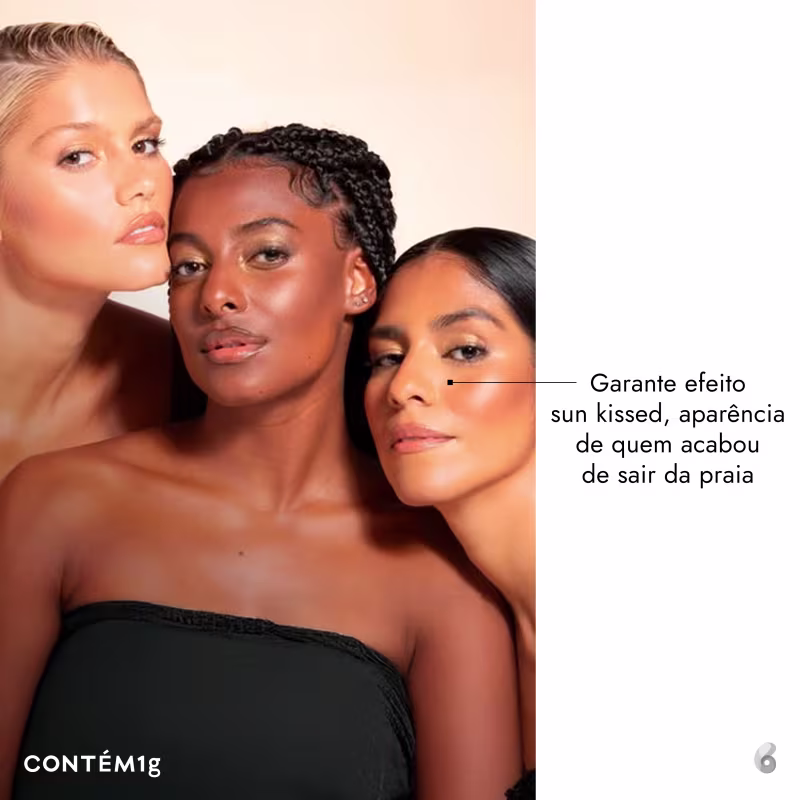 Contém1g Matte Cor 1 - Bronzer Cremoso 12g