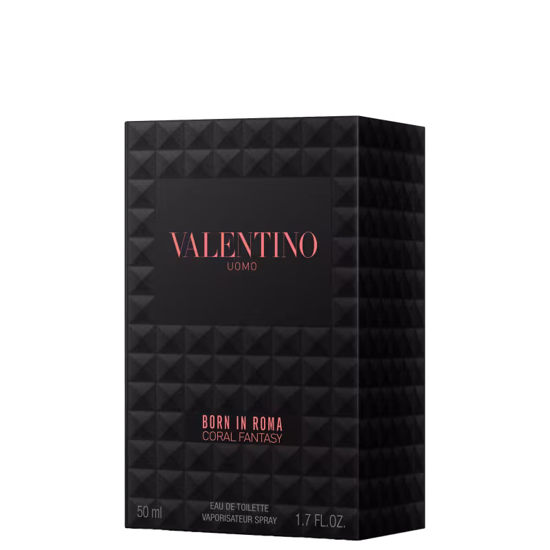 Coral Uomo Born in Roma Valentino Eau de Toilette - Perfume Masculino 50ml