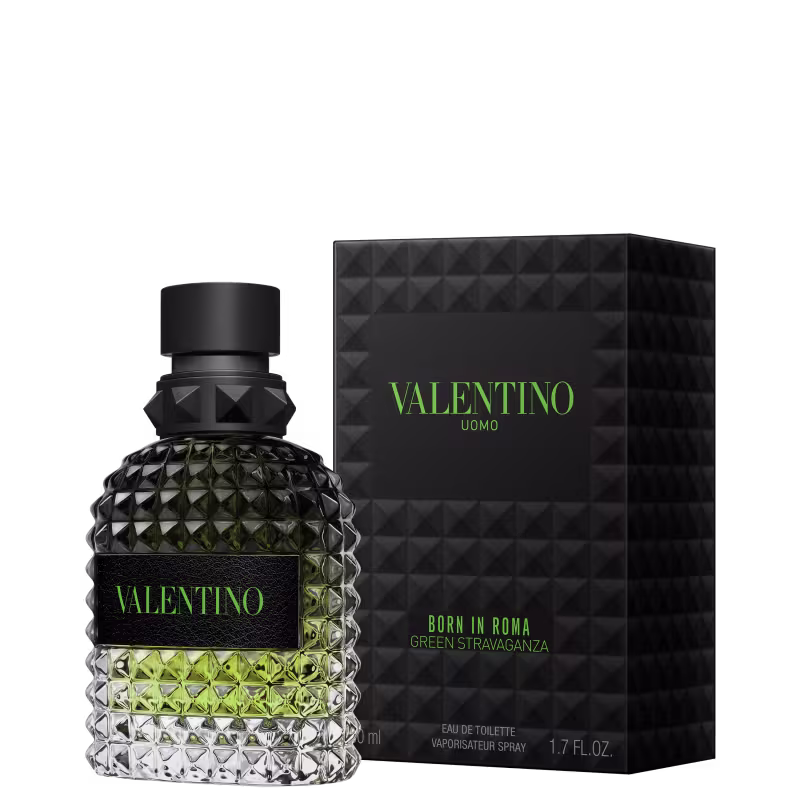 Green Uomo Born in Roma Valentino Eau de Toilette - Perfume Masculino 50ml
