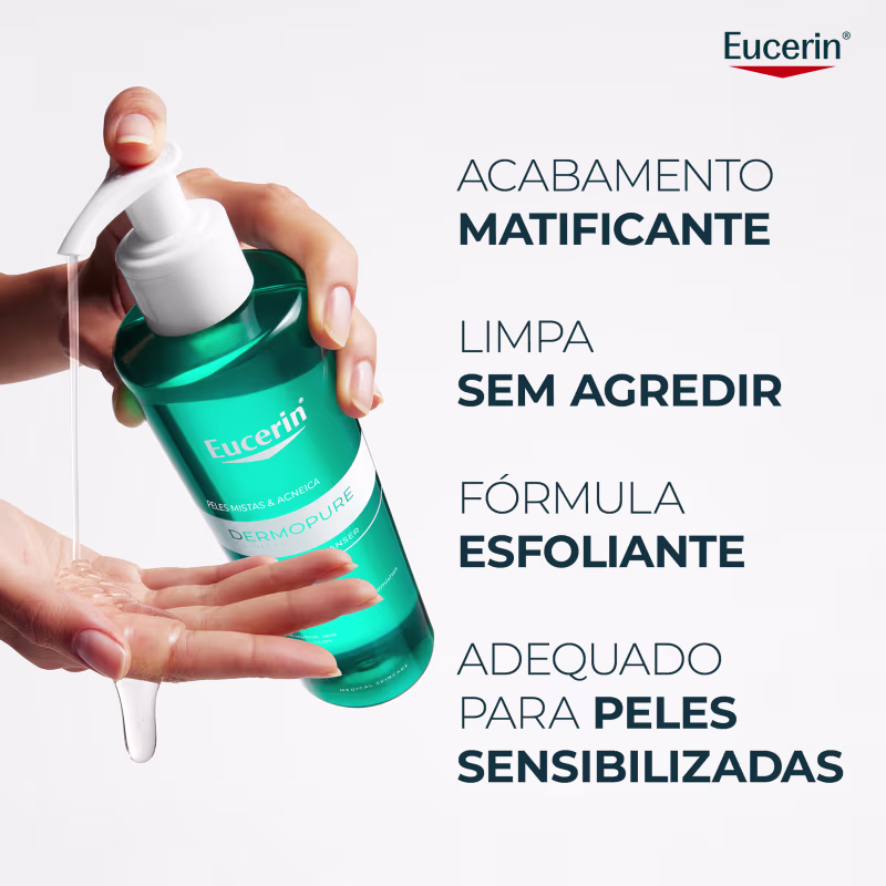 Eucerin DermoPure Gentil - Gel de Limpeza Facial Antiacne 400g