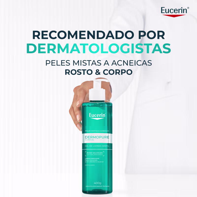 Eucerin DermoPure Gentil - Gel de Limpeza Facial Antiacne 400g
