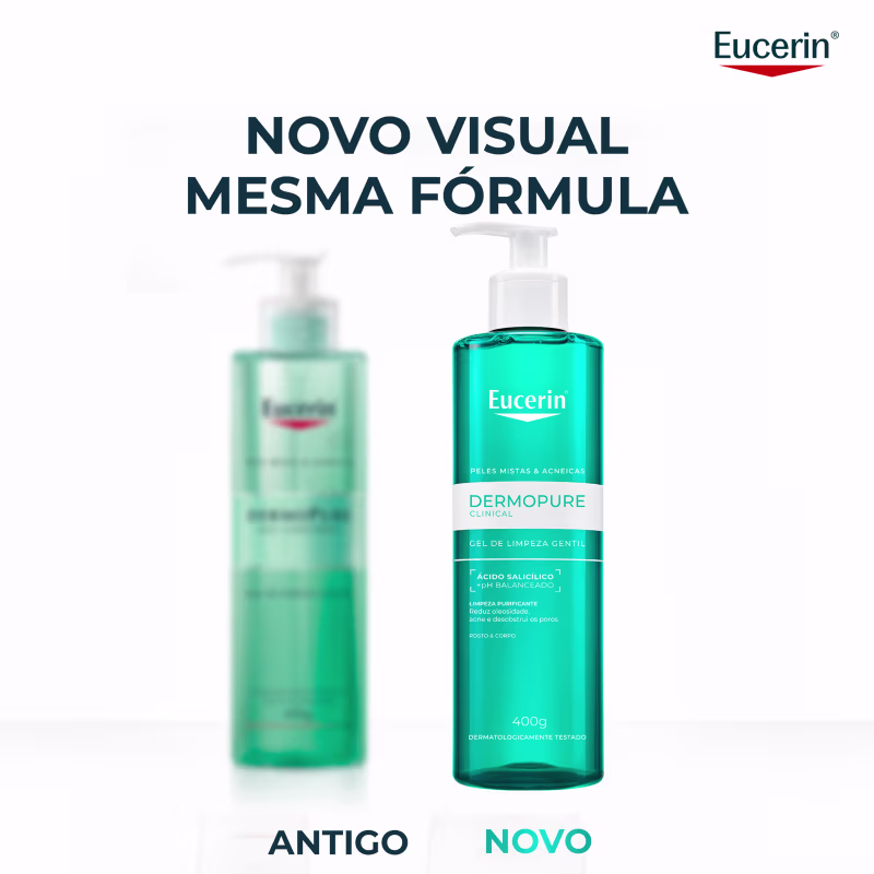 Eucerin DermoPure Gentil - Gel de Limpeza Facial Antiacne 400g