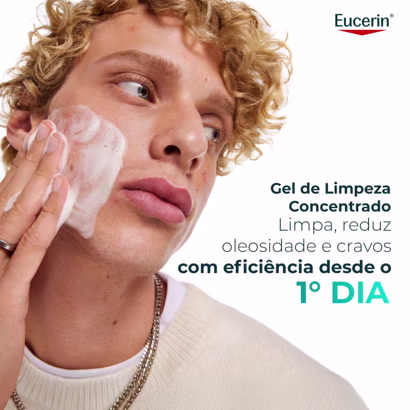 Eucerin DermoPure Oil Control Concentrado - Gel de Limpeza Facial Antiacne 400g