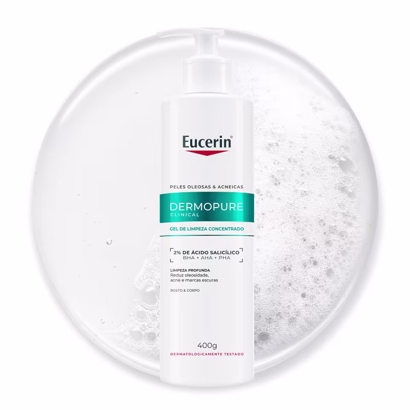 Eucerin DermoPure Oil Control Concentrado - Gel de Limpeza Facial Antiacne 400g