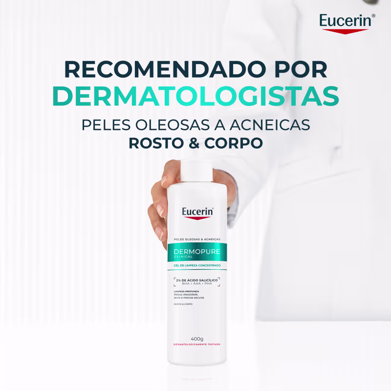 Eucerin DermoPure Oil Control Concentrado - Gel de Limpeza Facial Antiacne 400g