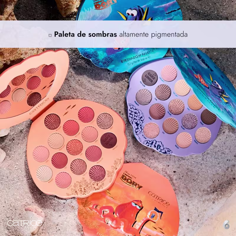Paleta de Sombras Catrice Disney Pixar Procurando Dory 010 Just Keep Swimming 12,1g.