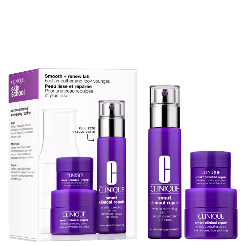 Kit Clinique Antirrugas Smart™ Trio (3 Produtos)