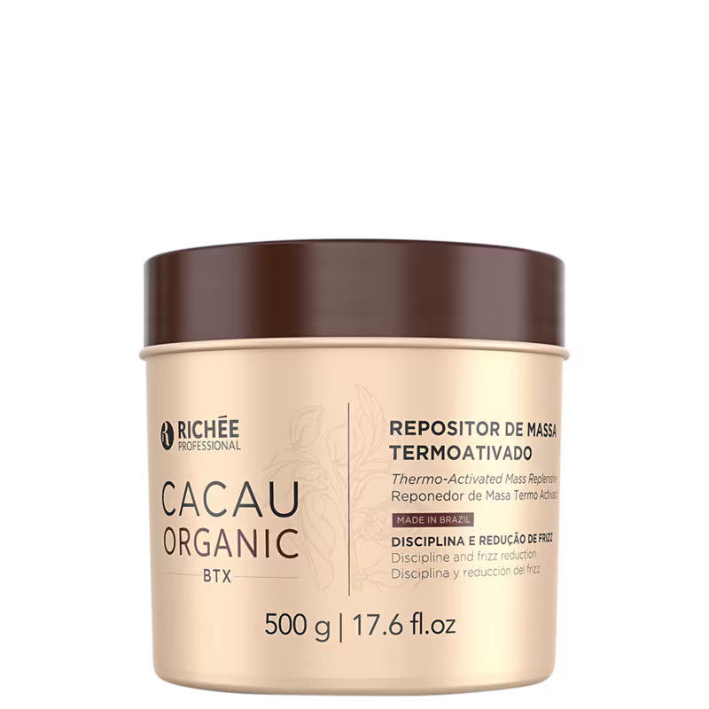 Repositor de Massa Capilar Richée Professional Cacau Organic Btx, 500g.