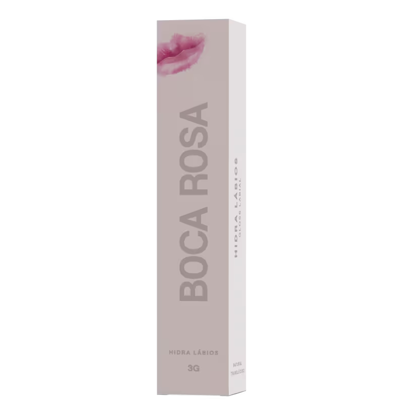 Caixa do Gloss Labial Boca Rosa Hidra Lábios 3g