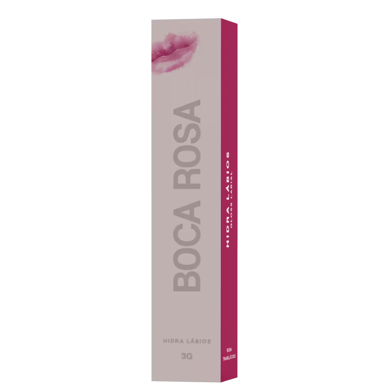 Caixa do Gloss Labial Boca Rosa Hidra Lábios 3g