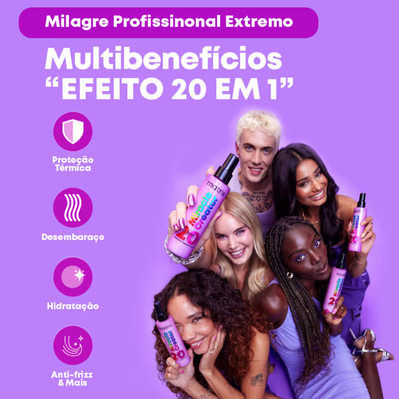 Matrix Miracle Creator Multi-Tasking Treatment - Leave-in Multibenefícios 190ml