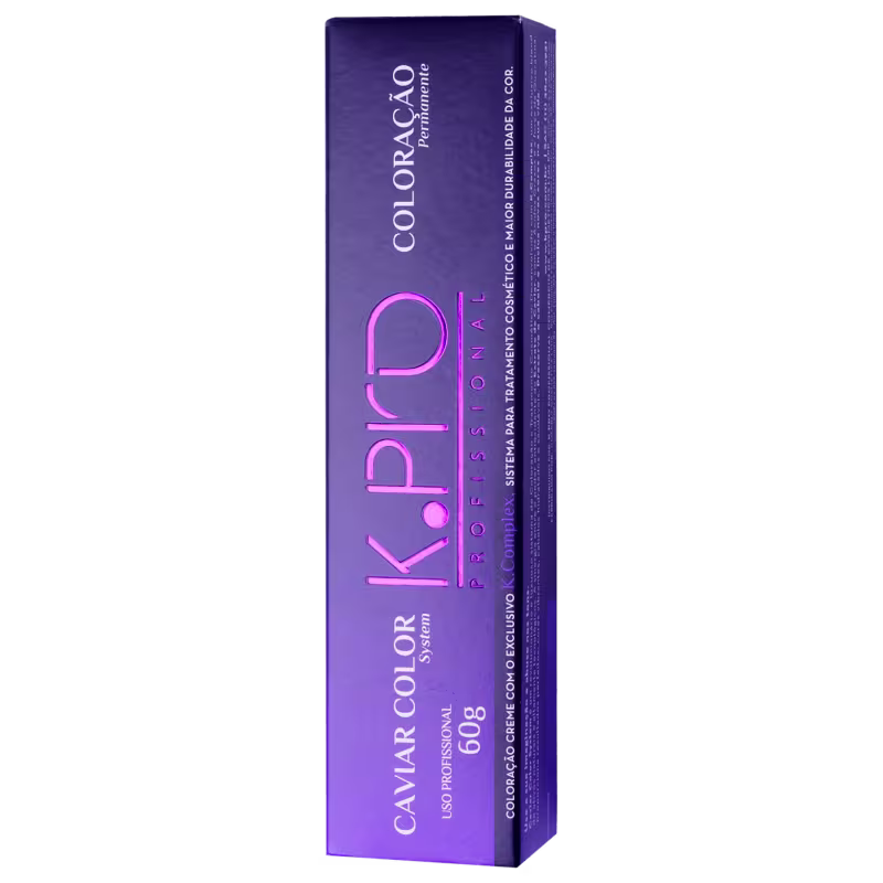 Caixa de tinta de cabelo da marca Cavalor Color, na cor violeta, com texto em inglês e rosa destacado. O produto é apresentado em embalagem típica de tintura capilar.