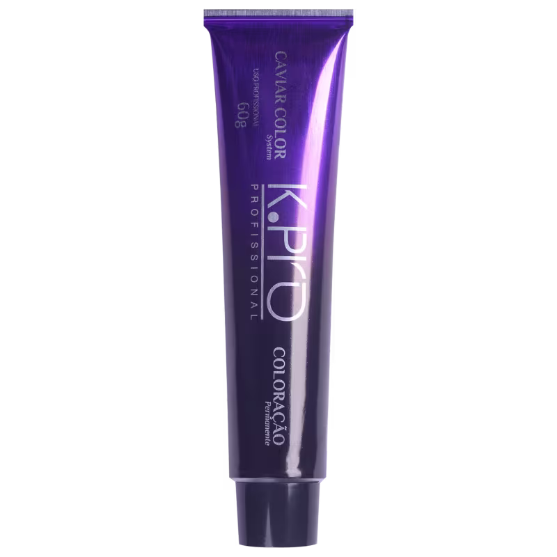 Tubo de tinta de cabelo da marca Cavalor Color, na cor violeta, com texto em inglês e rosa destacado. O produto é apresentado em embalagem típica de tintura capilar.