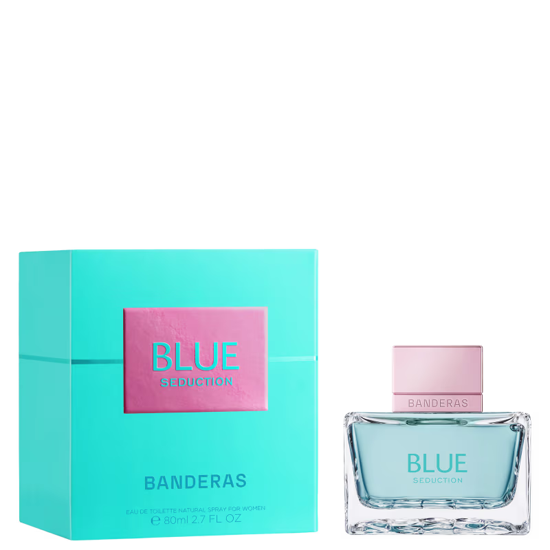 Perfume Feminino Blue Seduction Woman Banderas EDT, 80ml.