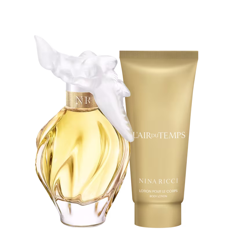 Conjunto L'Air du Temps Nina Ricci Feminino Eau de Toilette 100ml + Loção Hidratante Corporal 75ml
