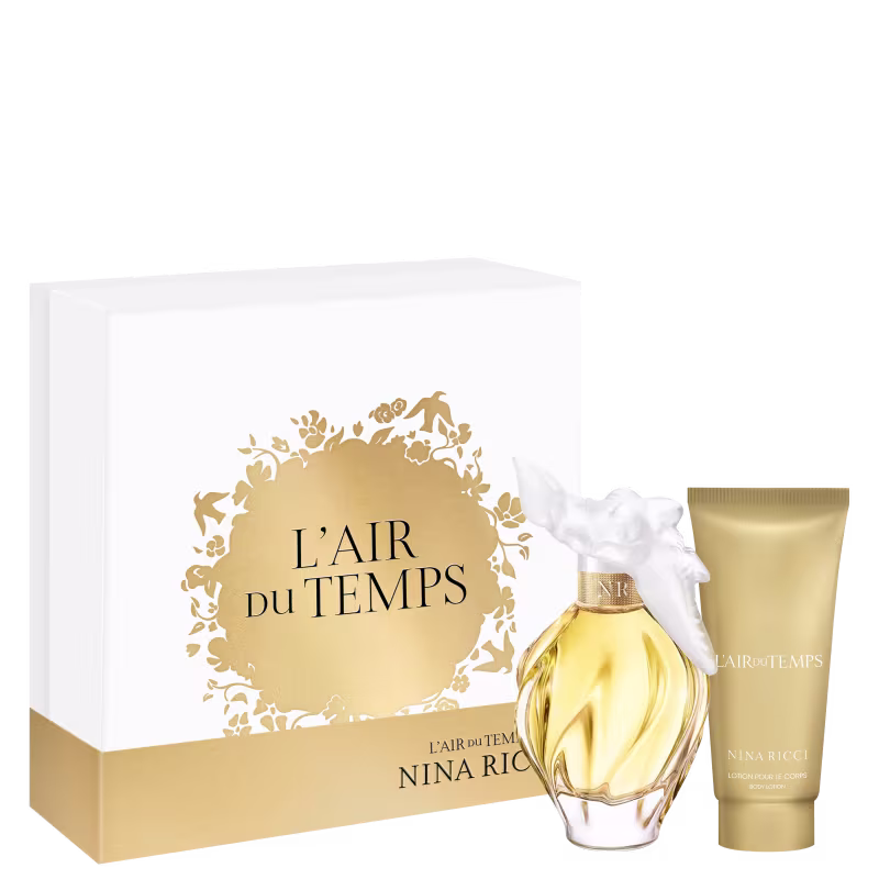 Conjunto L'Air du Temps Nina Ricci Feminino Eau de Toilette 100ml + Loção Hidratante Corporal 75ml