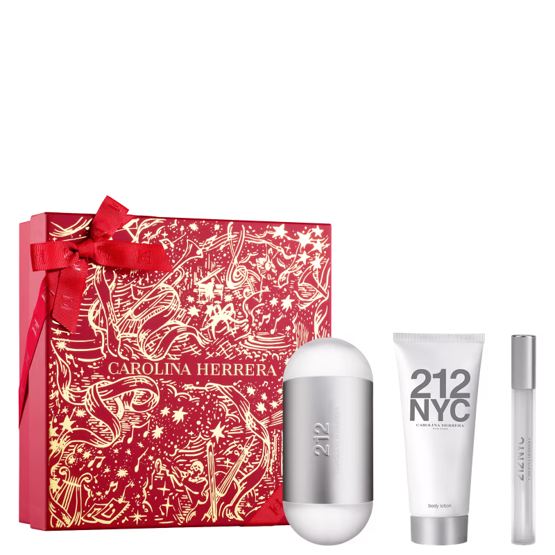 Conjunto 212 NYC Carolina Herrera Feminino de 3 Produtos