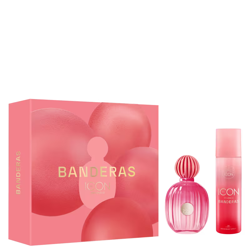 Conjunto The Icon Splendid Banderas Feminino, com Eau de Parfum 100ml e  Desodorante Spray 150ml