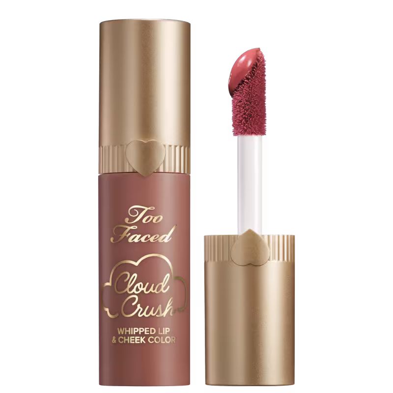 Blush Líquido Too Faced Cloud Crush Whipped Lip & Cheek Milk & Cookies, 4ml.