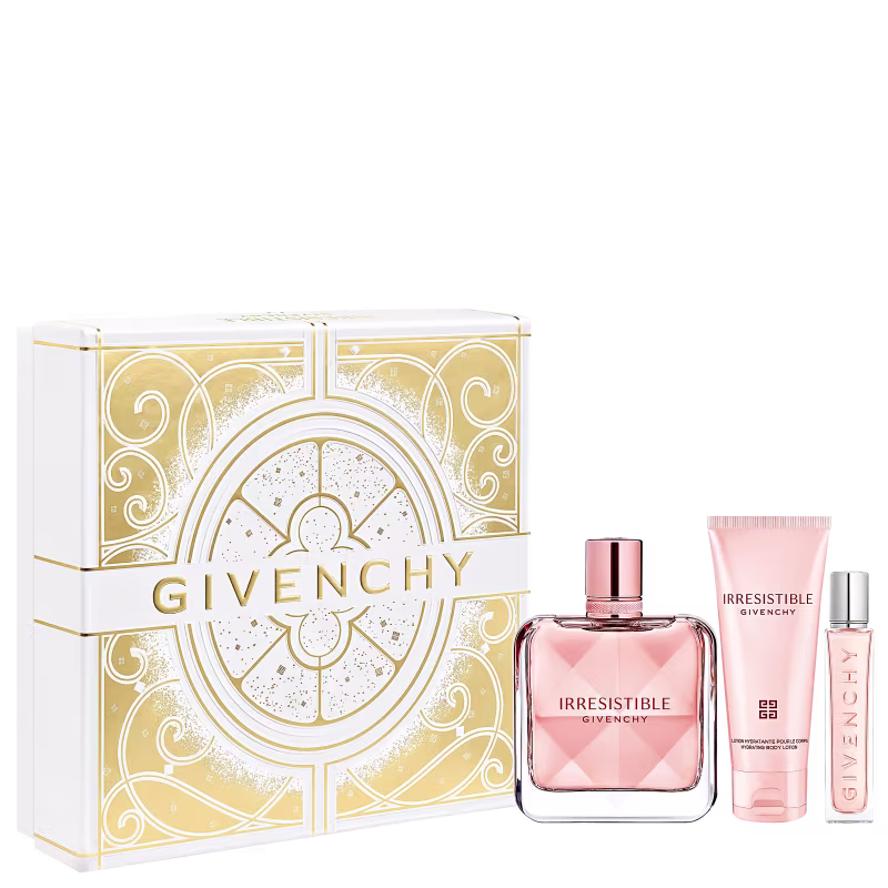 Conjunto Irresistible Givenchy Feminino EDP 80ml + Loção Hidratante Corporal 75ml + TS 12,5ml.