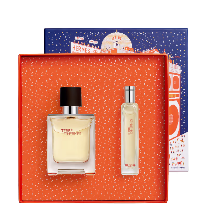 Conjunto Terre d'Hermès Hermès Masculino EDT 50ml + TS 15ml.