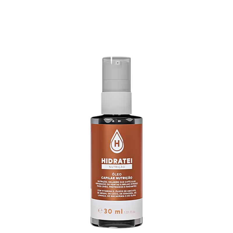 Óleo Capilar Hidratei Nutrição, 30ml.