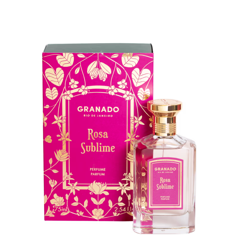 Perfume Feminino Rosa Sublime Vintage Granado Parfum, 75ml.