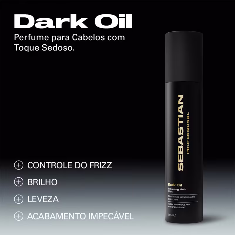Dark Oil Perfume para Cabelos com Toque Sedoso.