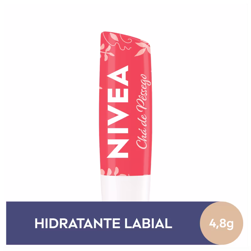 Hidratante Labial NIVEA Bridgerton Chá de Pêssego, 4,8g.