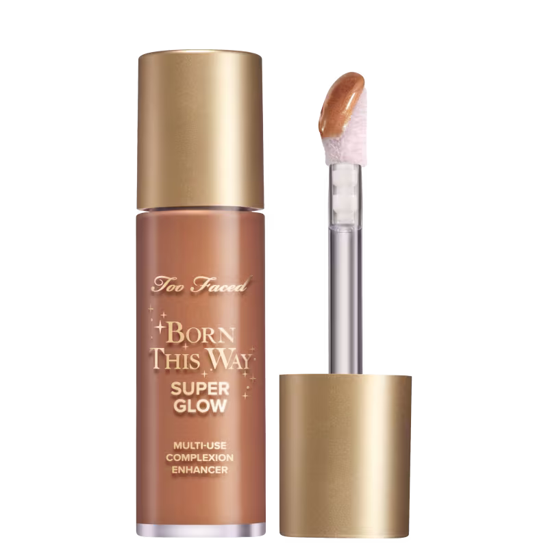 Iluminador Líquido Multifuncional Too Faced Born This Way Super Glow Bronzed Peach de 30ml