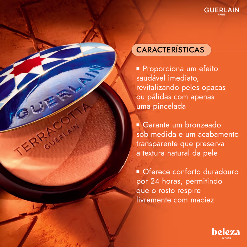 Efeito saudável imediato, revitalizando peles opacas ou pálidas com apenas uma pincelada
Bronzeado sob medida e um acabamento transparente que preserva a textura natural da pele
Conforto duradouro por 24 horas, permitindo que o rosto respire livremente