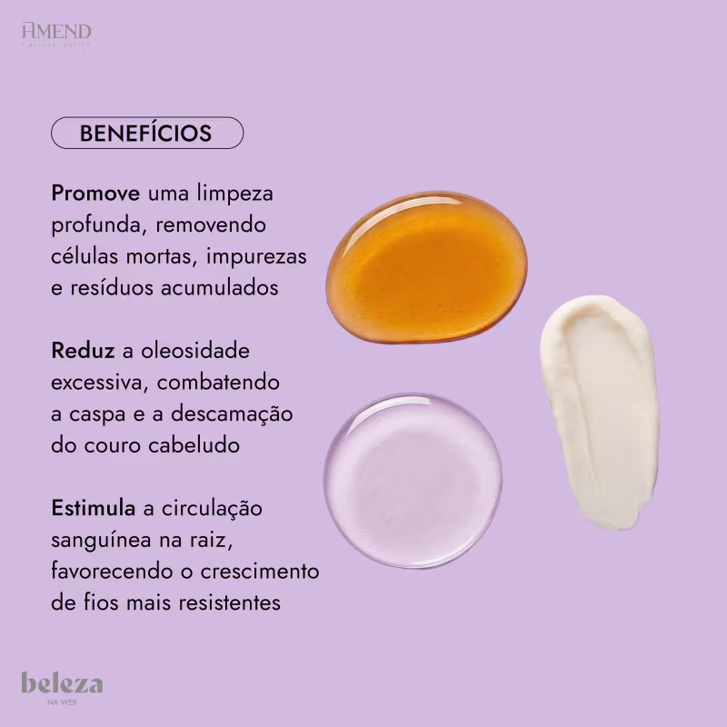 Amend Cosméticos Essencial - Esfoliante Capilar para Couro Cabeludo 100g