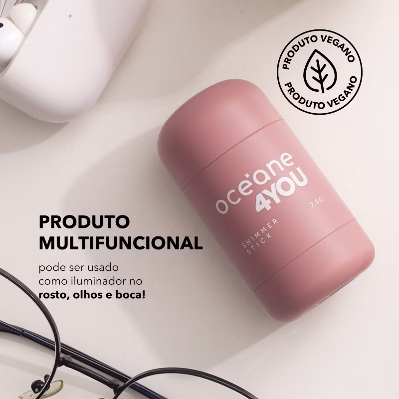 Océane Shimmer Stick 4 You Pink Flash - Iluminador em Bastão 7,5g