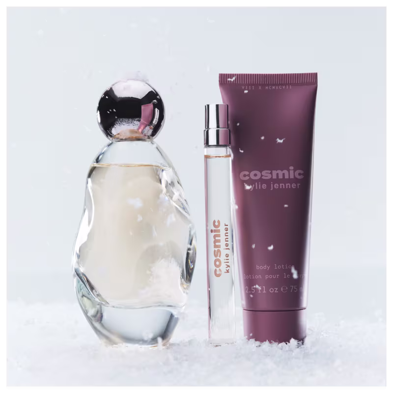 Conjunto Cosmic Kylie Jenner Feminino - Perfume Eau de Parfum 100ml + Body Lotion 75ml + Travel Size 10ml