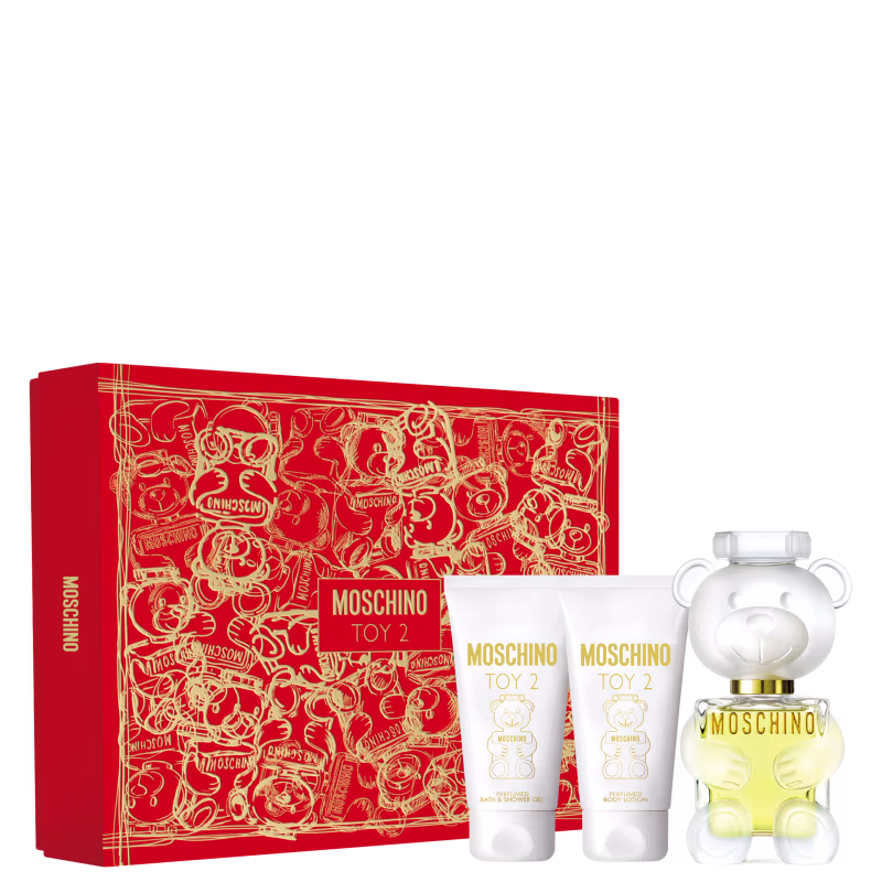 Conjunto Toy 2 Moschino Feminino - Perfume Eau de Parfum 50ml + Body Lotion 50ml + Shower Gel 50ml