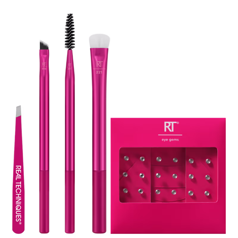Kit Real Techniques Vivid Escape Brows Sculpting Set, 5 produtos.