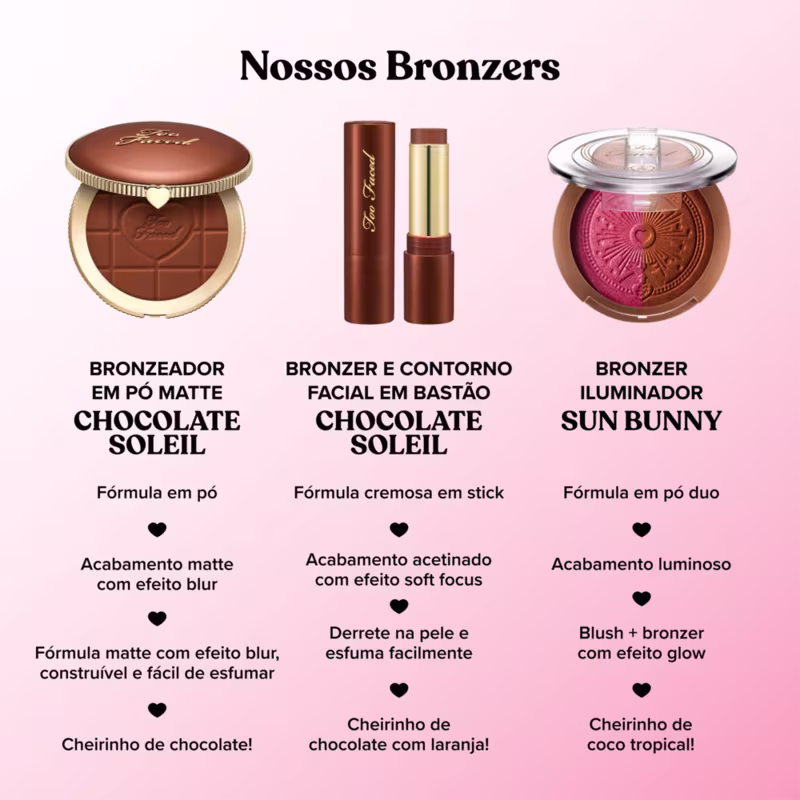 Too Faced Chocolate Soleil Caramel - Bronzeador em Pó Matte 8g