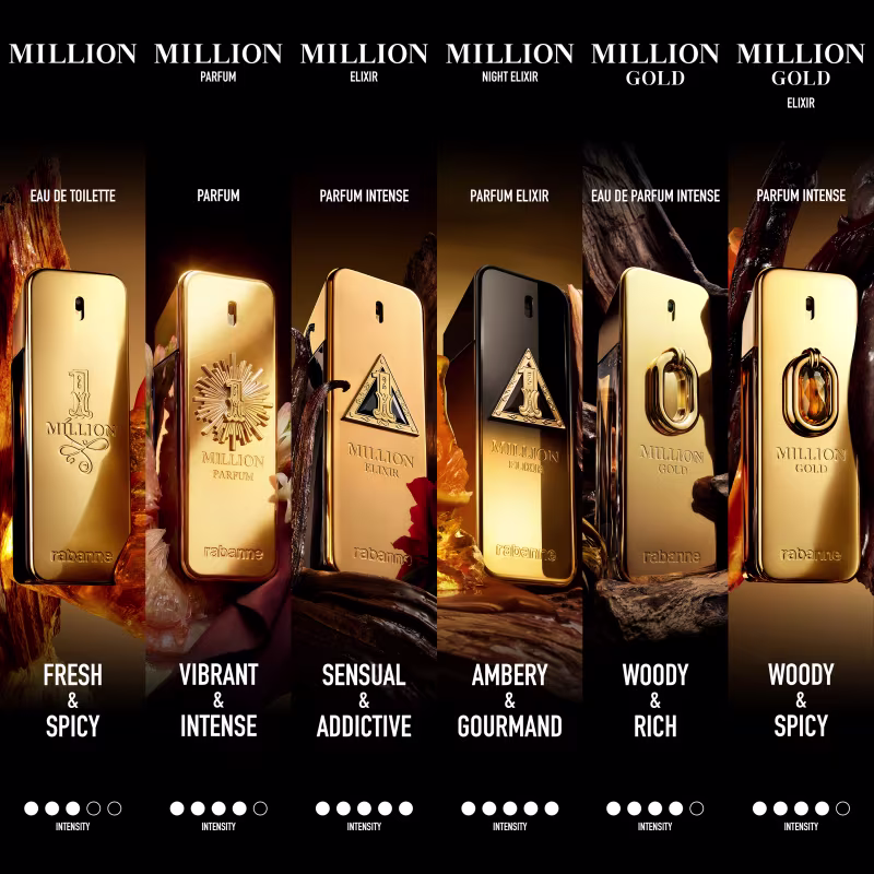 Perfume Importado Masculino 1 Million Night Elixir Rabanne Parfum, 50ml.