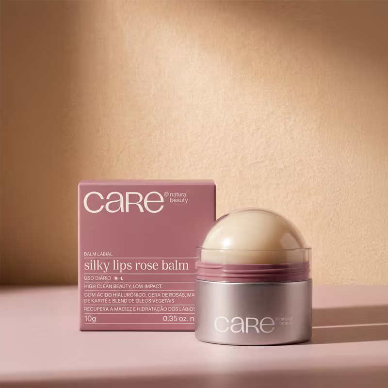 Lip Balm CARE Natural Beauty Silky Lips Rose Balm de 10g