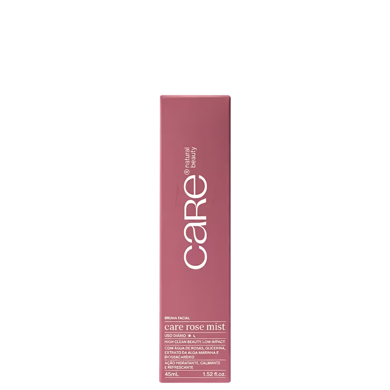 Caixa da Bruma Hidratante CARE Natural Beauty Rose Mist de 45ml