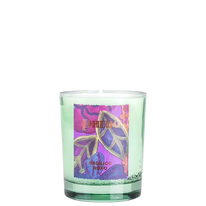 Vela Perfumada Phebo Aromáticos Basílico Roxo de 250g